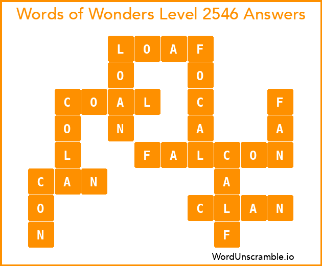Words of Wonders Level 2546 Answers
