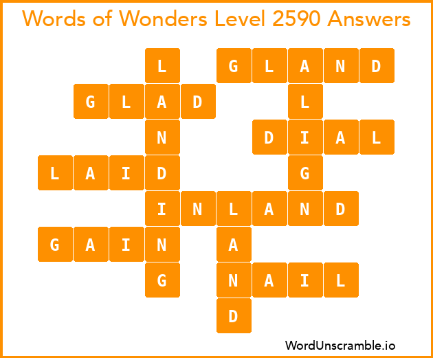 Words of Wonders Level 2590 Answers