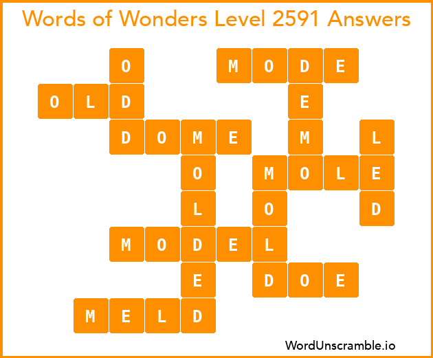 Words of Wonders Level 2591 Answers