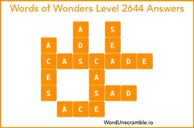 Words of Wonders Level 2644 Answers