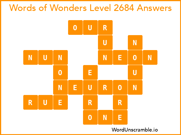 Words of Wonders Level 2684 Answers