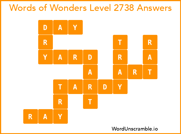 Words of Wonders Level 2738 Answers