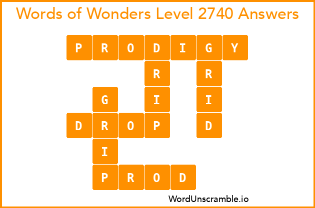Words of Wonders Level 2740 Answers