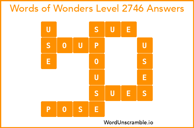 Words of Wonders Level 2746 Answers