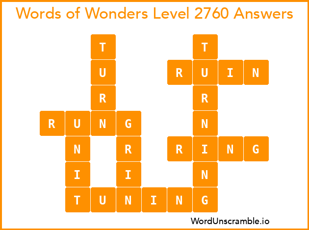 Words of Wonders Level 2760 Answers