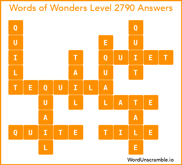 Words of Wonders Level 2790 Answers