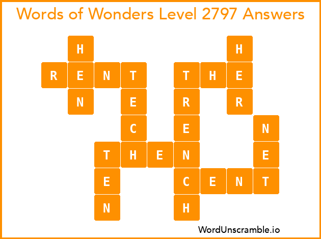 Words of Wonders Level 2797 Answers