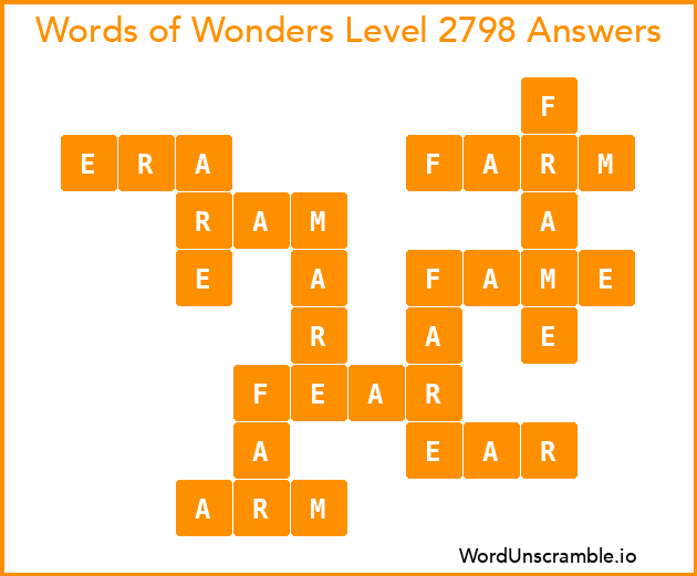 Words of Wonders Level 2798 Answers
