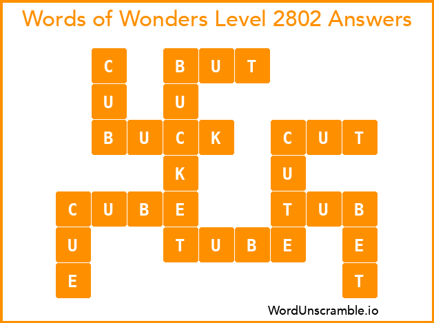 Words of Wonders Level 2802 Answers