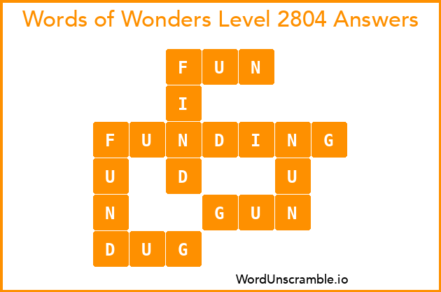Words of Wonders Level 2804 Answers