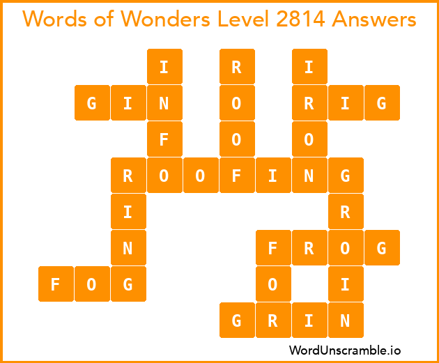 Words of Wonders Level 2814 Answers