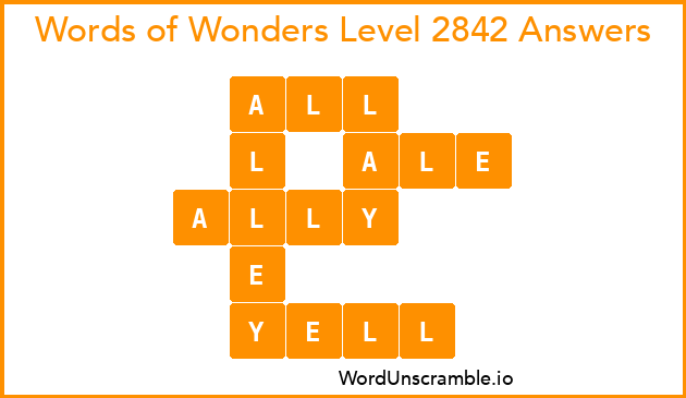 Words of Wonders Level 2842 Answers