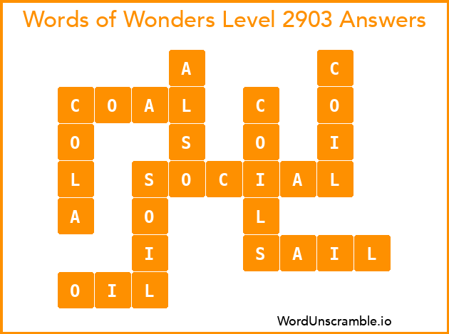 Words of Wonders Level 2903 Answers