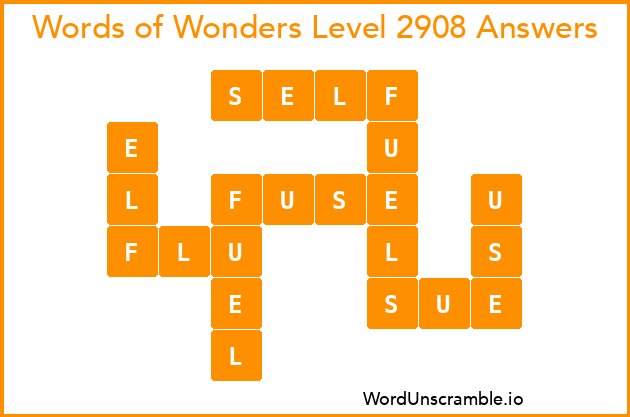 Words of Wonders Level 2908 Answers