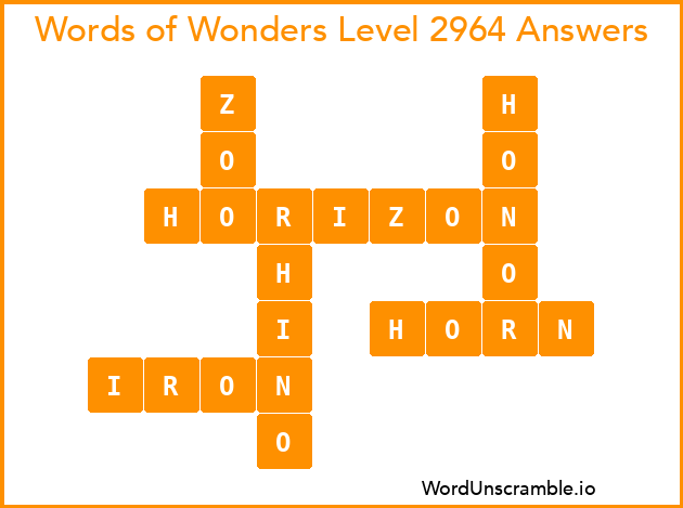 Words of Wonders Level 2964 Answers
