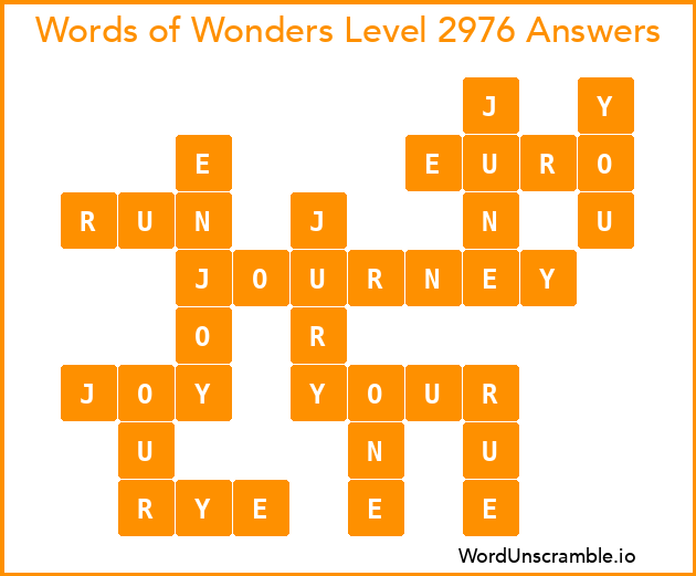 Words of Wonders Level 2976 Answers