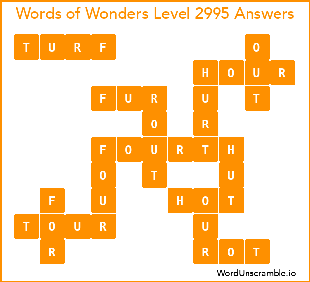 Words of Wonders Level 2995 Answers