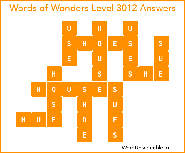 Words of Wonders Level 3012 Answers