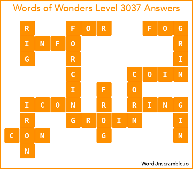 Words of Wonders Level 3037 Answers