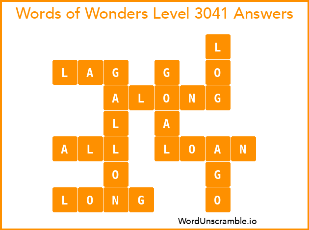 Words of Wonders Level 3041 Answers
