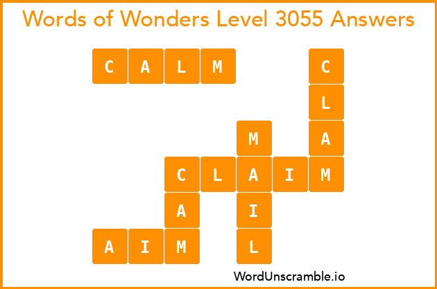 Words of Wonders Level 3055 Answers