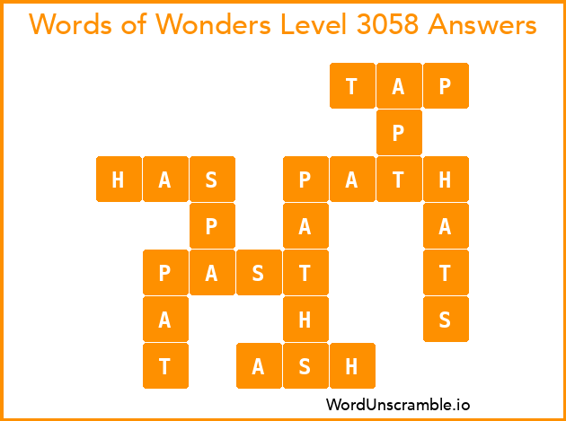 Words of Wonders Level 3058 Answers