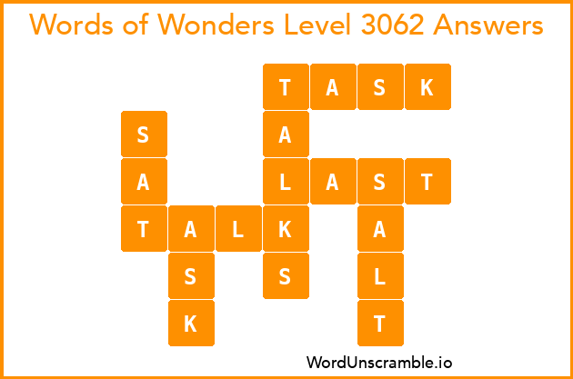 Words of Wonders Level 3062 Answers