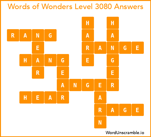 Words of Wonders Level 3080 Answers