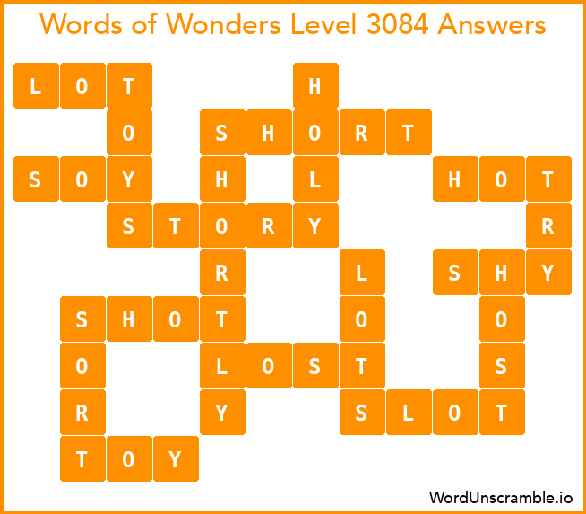 Words of Wonders Level 3084 Answers