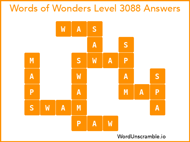 Words of Wonders Level 3088 Answers