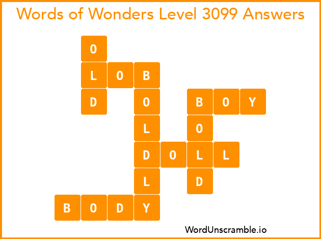 Words of Wonders Level 3099 Answers