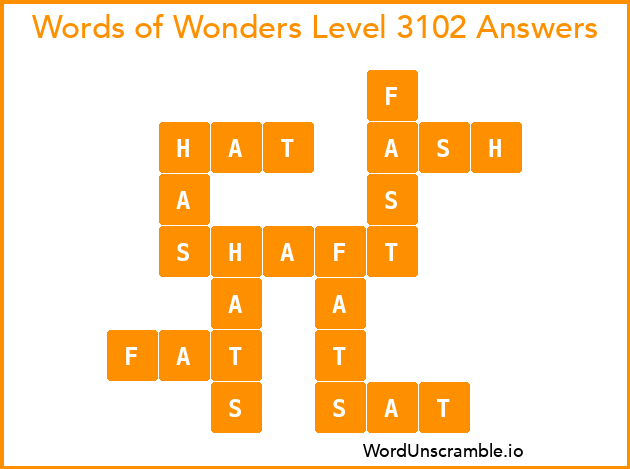 Words of Wonders Level 3102 Answers