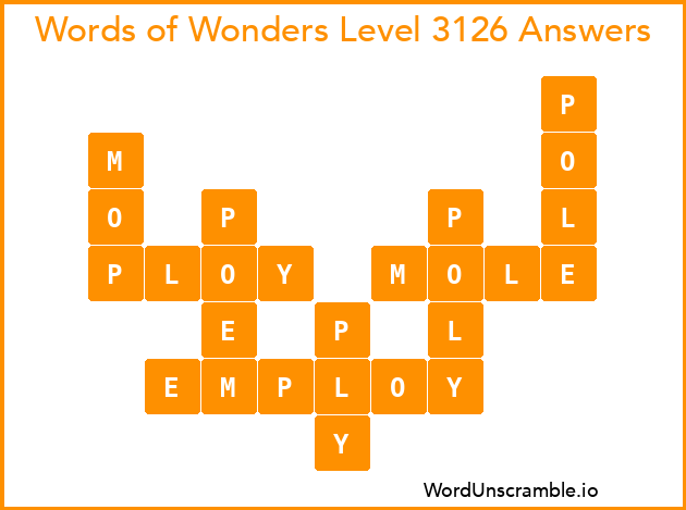 Words of Wonders Level 3126 Answers
