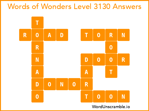 Words of Wonders Level 3130 Answers