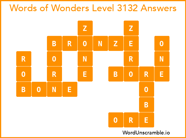 Words of Wonders Level 3132 Answers