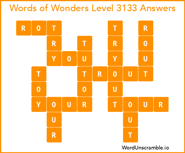 Words of Wonders Level 3133 Answers
