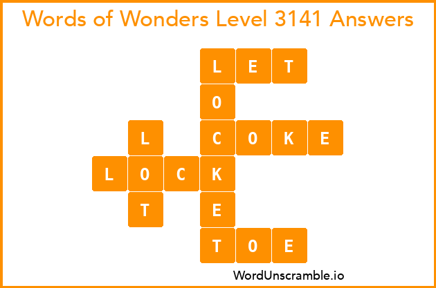 Words of Wonders Level 3141 Answers