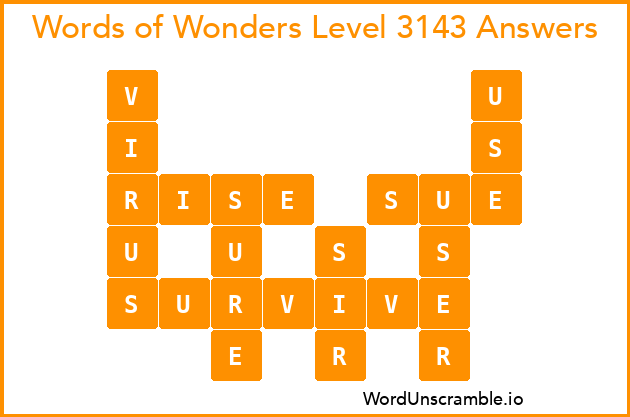 Words of Wonders Level 3143 Answers