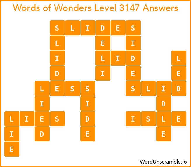 Words of Wonders Level 3147 Answers