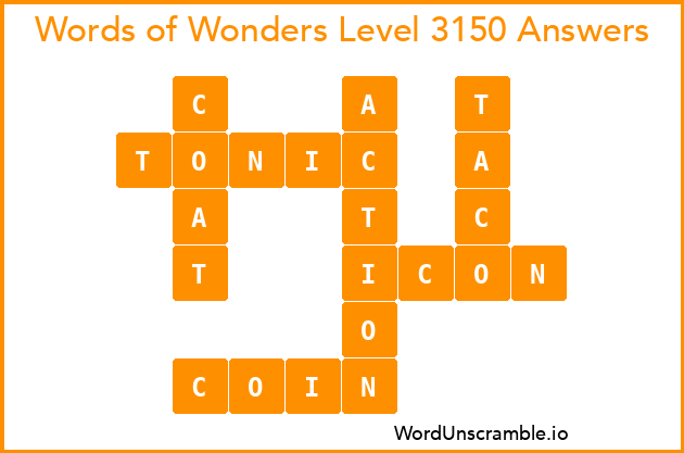 Words of Wonders Level 3150 Answers