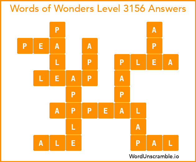 Words of Wonders Level 3156 Answers