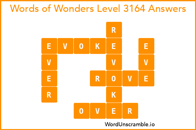 Words of Wonders Level 3164 Answers