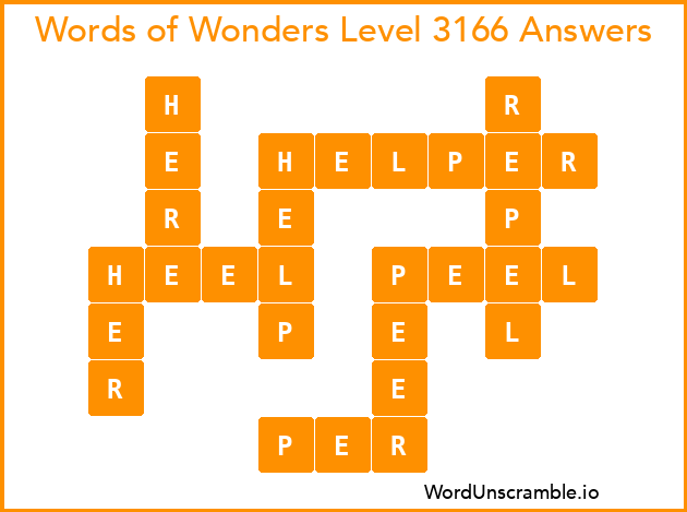 Words of Wonders Level 3166 Answers