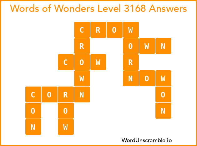 Words of Wonders Level 3168 Answers