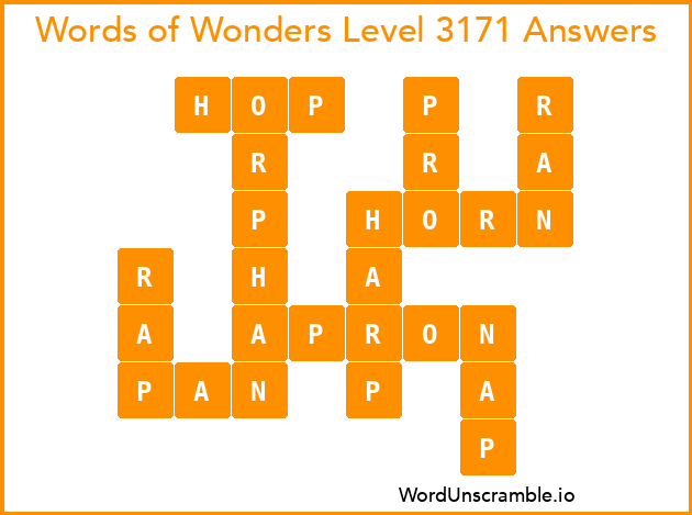 Words of Wonders Level 3171 Answers