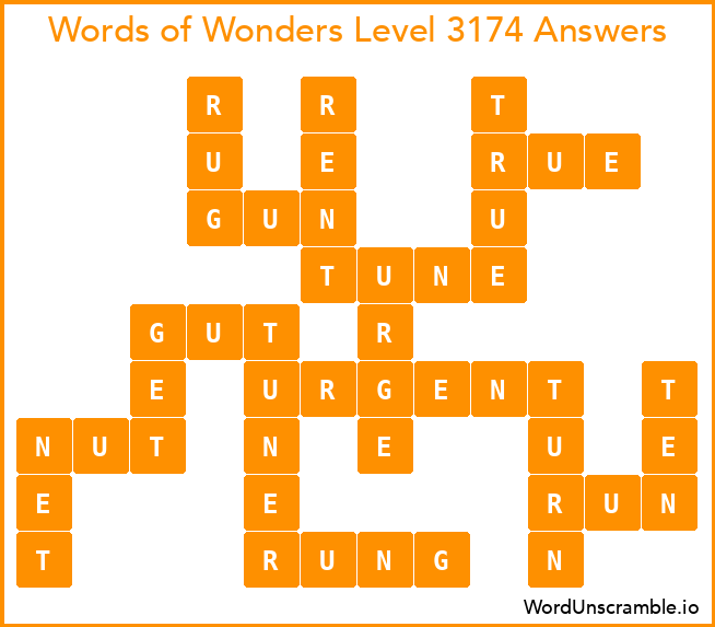 Words of Wonders Level 3174 Answers