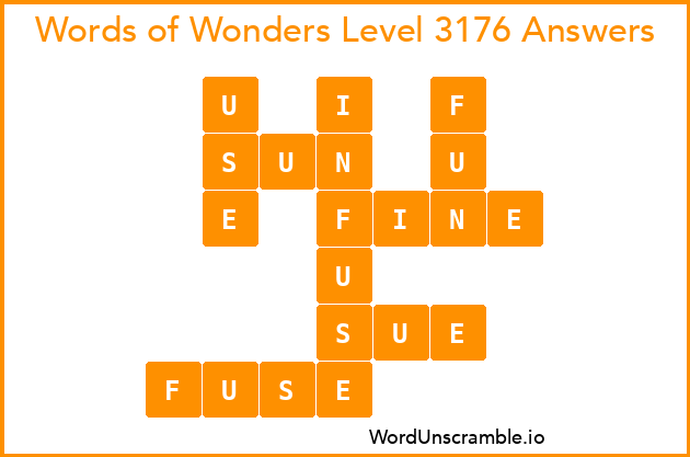 Words of Wonders Level 3176 Answers