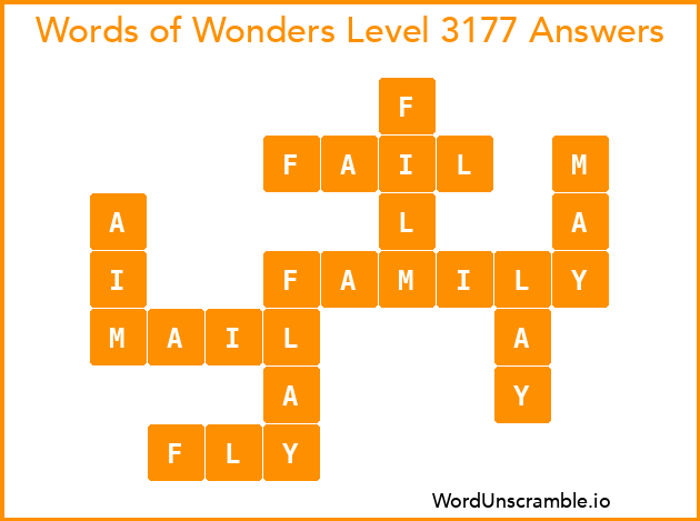 Words of Wonders Level 3177 Answers
