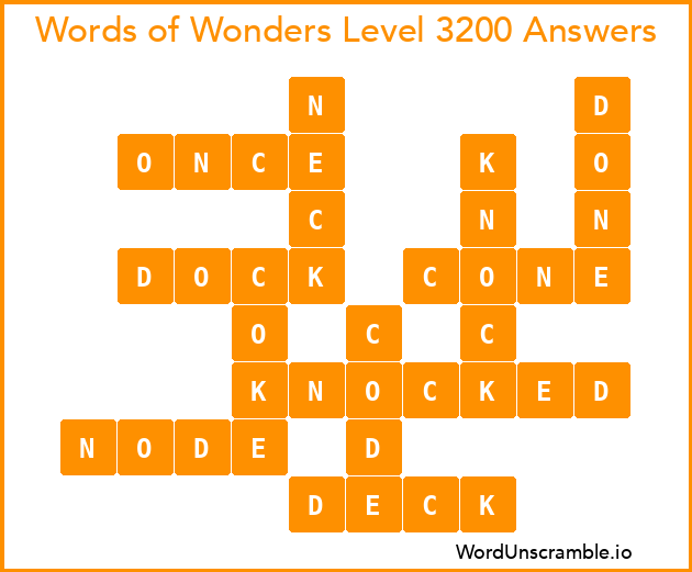 Words of Wonders Level 3200 Answers