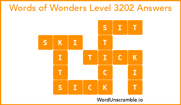 Words of Wonders Level 3202 Answers